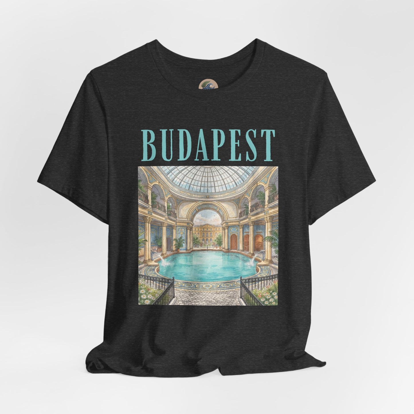 Budapest Thermal Baths Graphic Tee — Vintage Spa Travel T-Shirt