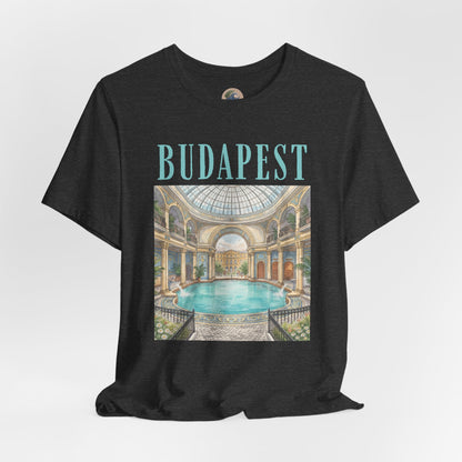 Budapest Thermal Baths Graphic Tee — Vintage Spa Travel T-Shirt