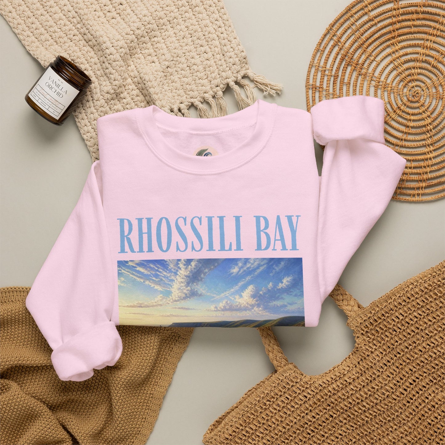 Rhossili Bay Scenic Crewneck Sweatshirt