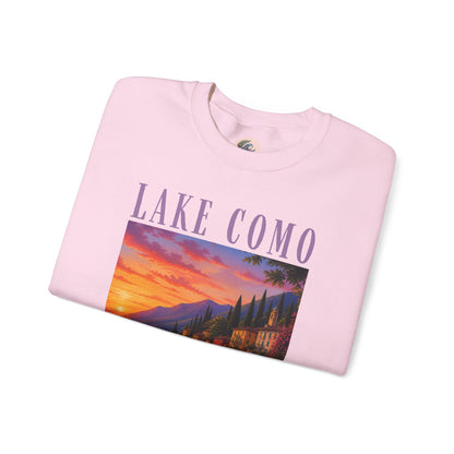 Lake Como Sunset Crewneck Sweatshirt