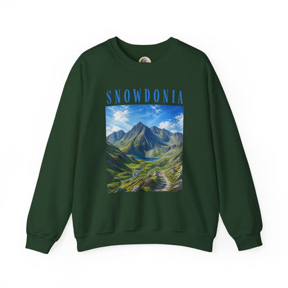 Glyderau Landscape - Snowdonia Mountain Crewneck Sweatshirt
