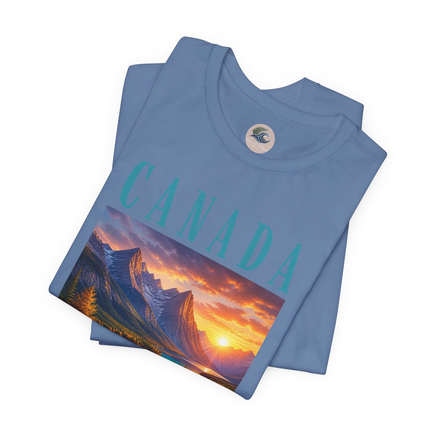 Canada Banff Scenic Mountain Tee — Sunrise Lake Landscape T‑Shirt