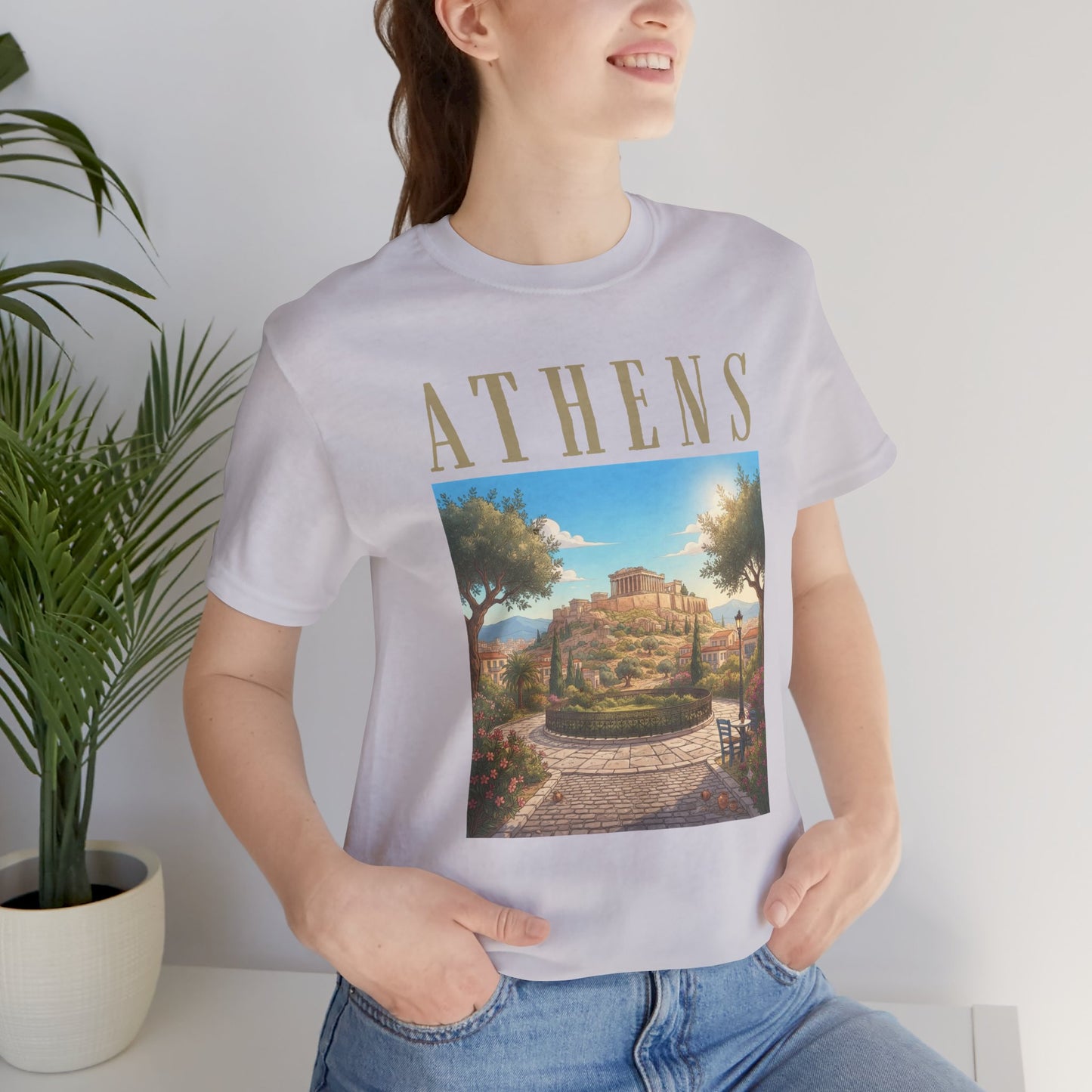Athens Scenic Tee — Vintage Acropolis Travel T‑Shirt