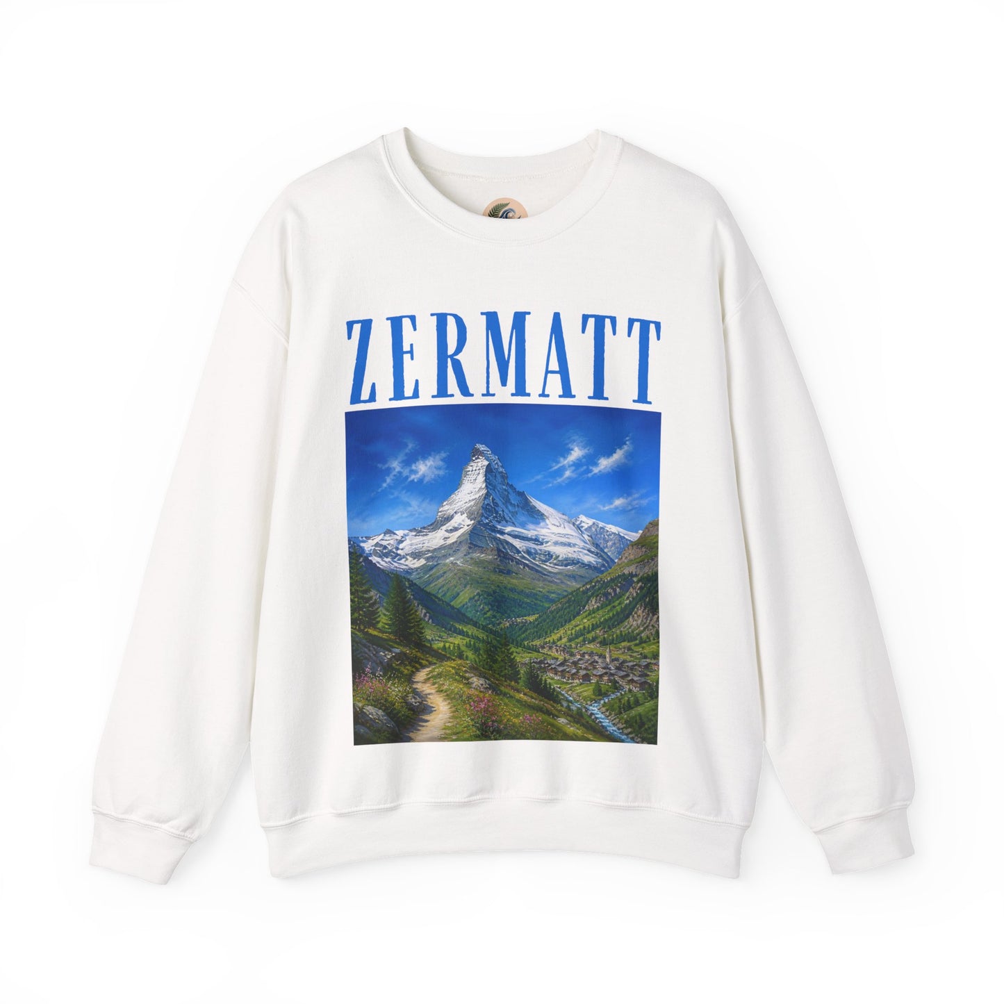 Zermatt Mountain Crewneck Sweatshirt