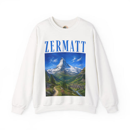 Zermatt Mountain Crewneck Sweatshirt