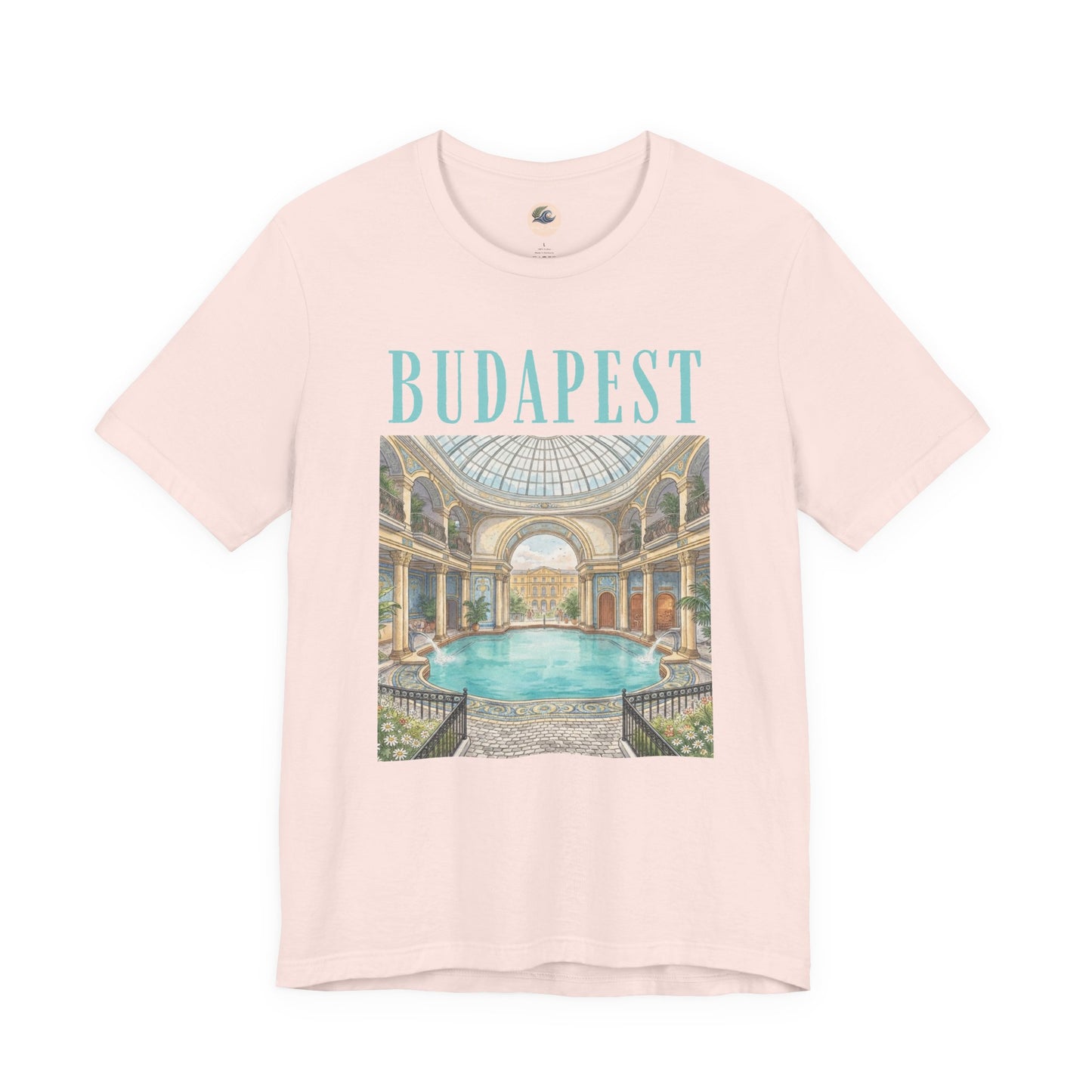 Budapest Thermal Baths Graphic Tee — Vintage Spa Travel T-Shirt