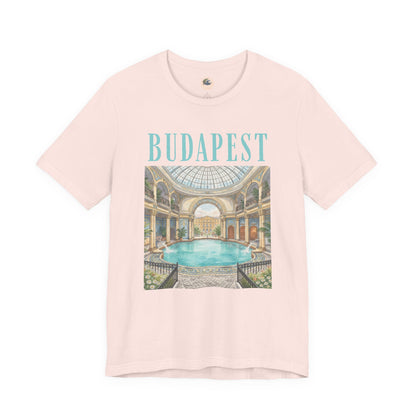 Budapest Thermal Baths Graphic Tee — Vintage Spa Travel T-Shirt