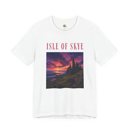 Isle of Skye Scenic Tee — Sunset Landscape Graphic T-Shirt