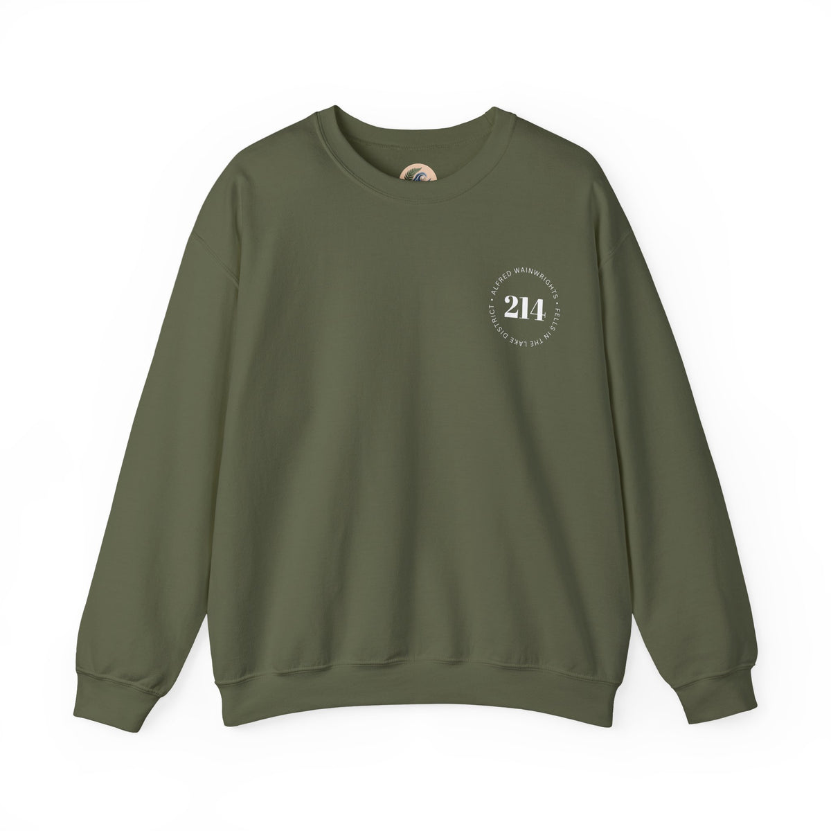 214 Wainwrights Minimalist Crewneck Sweatshirt — Small Chest Logo