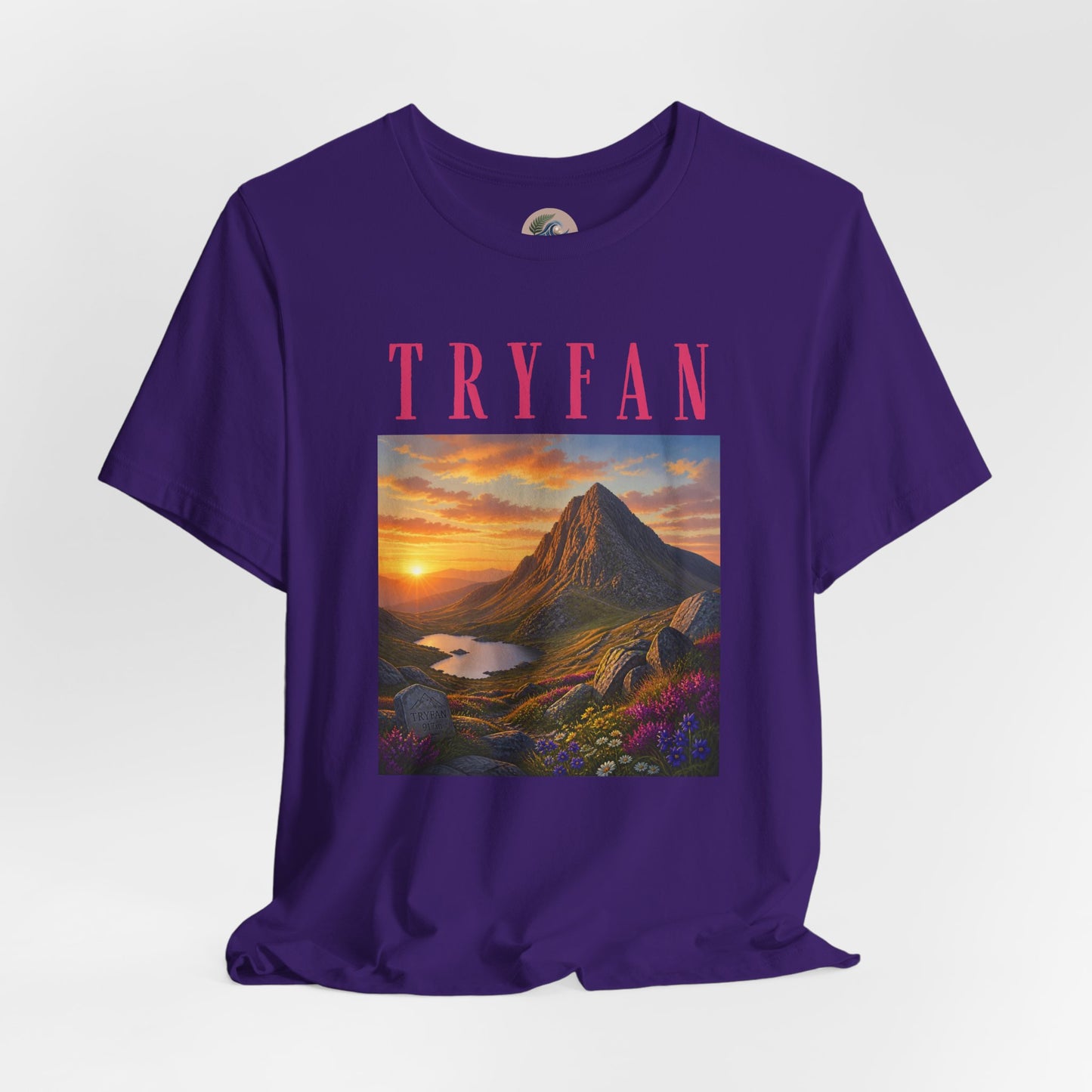 Tryfan Mountain Tee — Scenic Sunset Landscape T‑Shirt