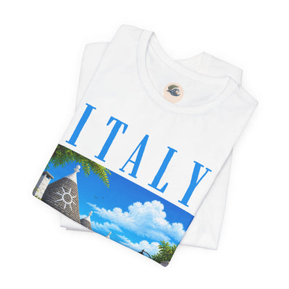 Italy Travel T‑Shirt — Vintage Alberobello Trulli Village Tee
