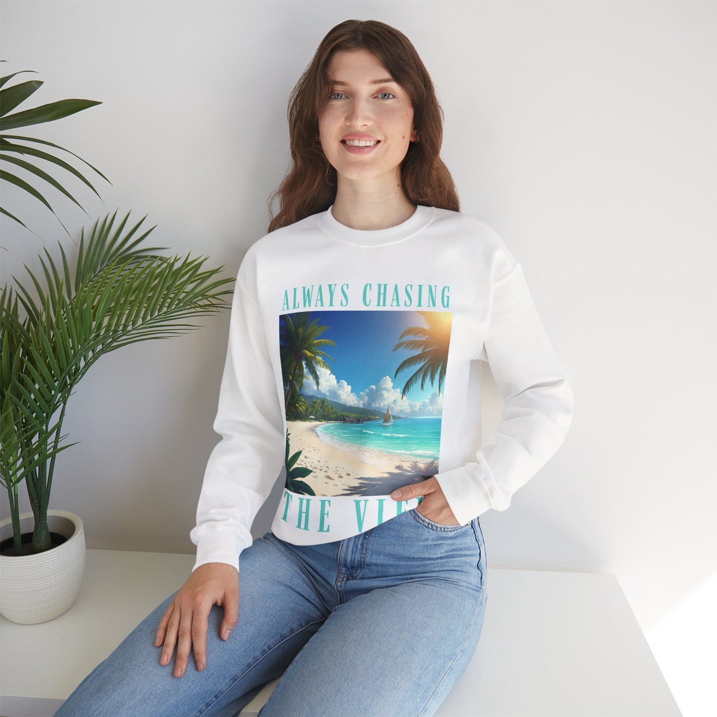 Always Chasing the View - Thailand Railay Beach Inspired Sweatshirt