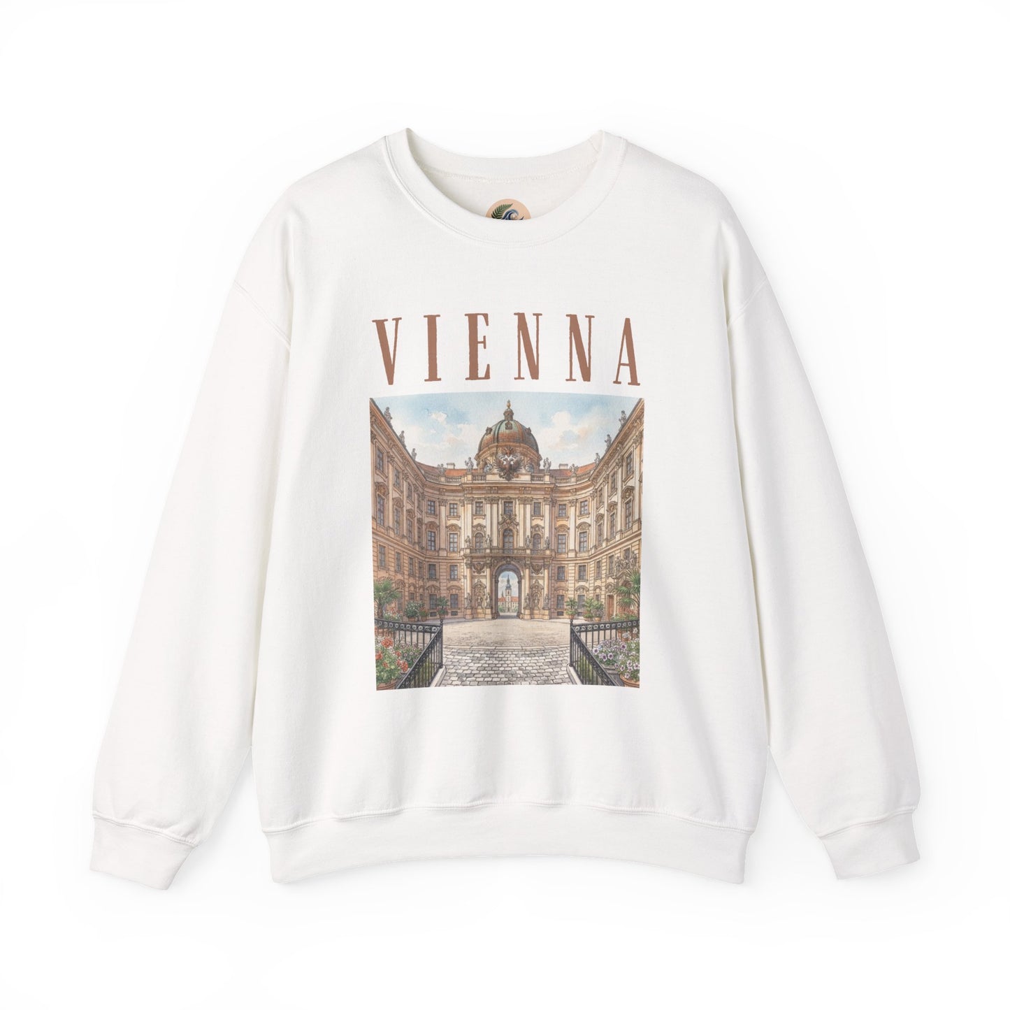 Vienna Palace Crewneck Sweatshirt — Vintage Vienna Travel Sweatshirt