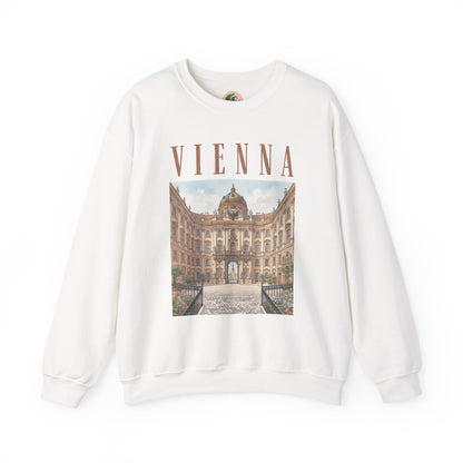 Vienna Palace Crewneck Sweatshirt — Vintage Vienna Travel Sweatshirt
