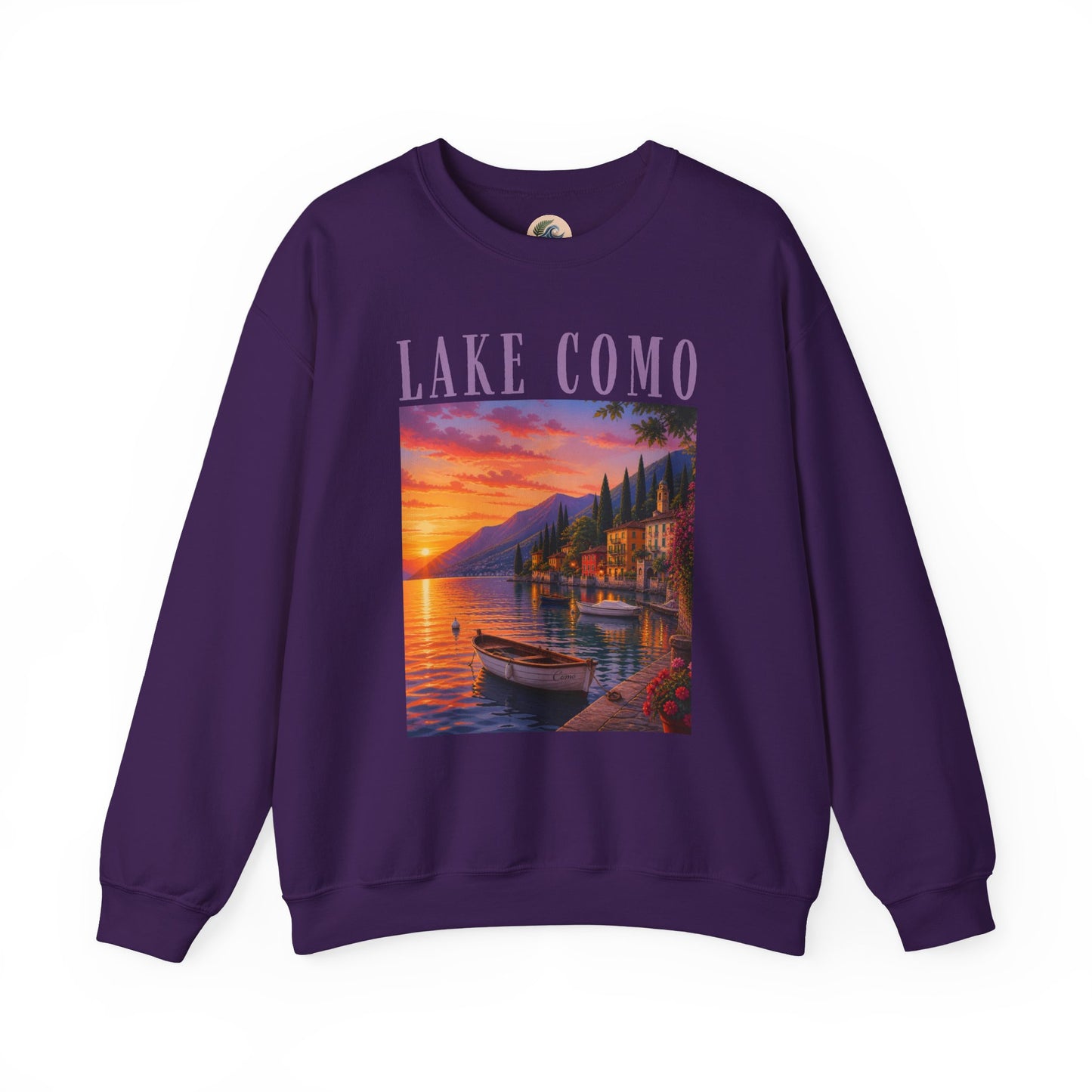Lake Como Sunset Crewneck Sweatshirt