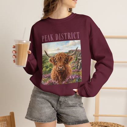 Peak District Highland Cow Sweatshirt