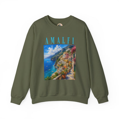 Amalfi Coast Scenic Crewneck Sweatshirt