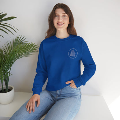 Cozy Italy Crewneck Sweatshirt with Small Chest Badge Design