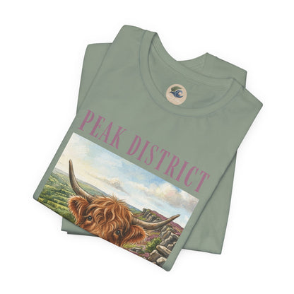 Peak District Highland Cow T‑Shirt