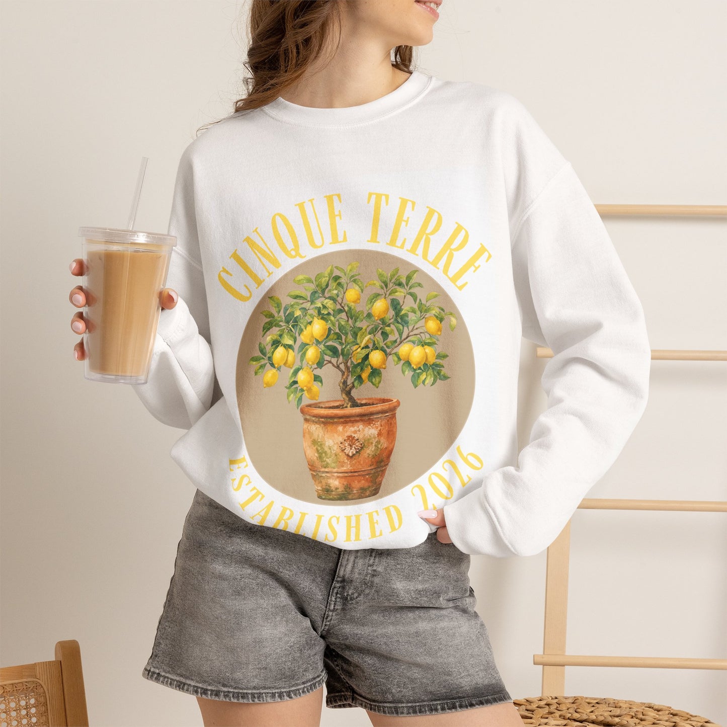 Cinque Terre Lemons Sweatshirt - Established 2026