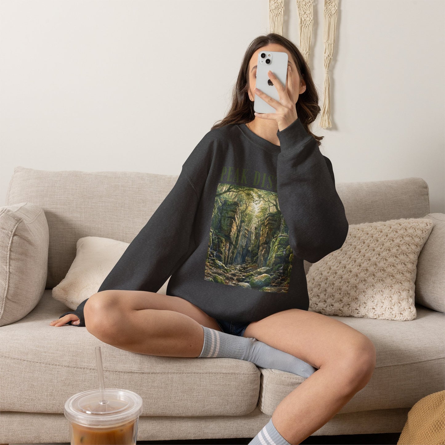 Peak District Luds Church - Scenic Crewneck Sweatshirt