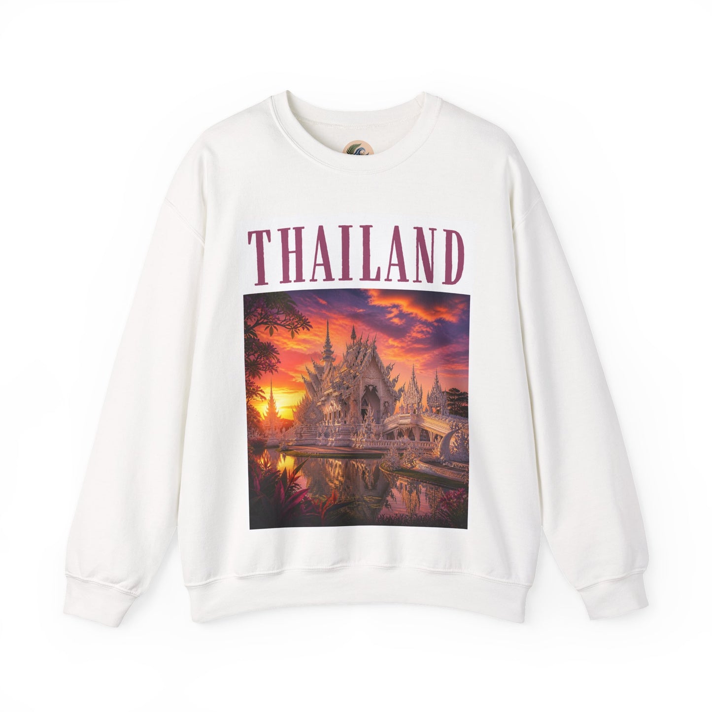 Thailand Temple Sunset Crewneck Sweatshirt