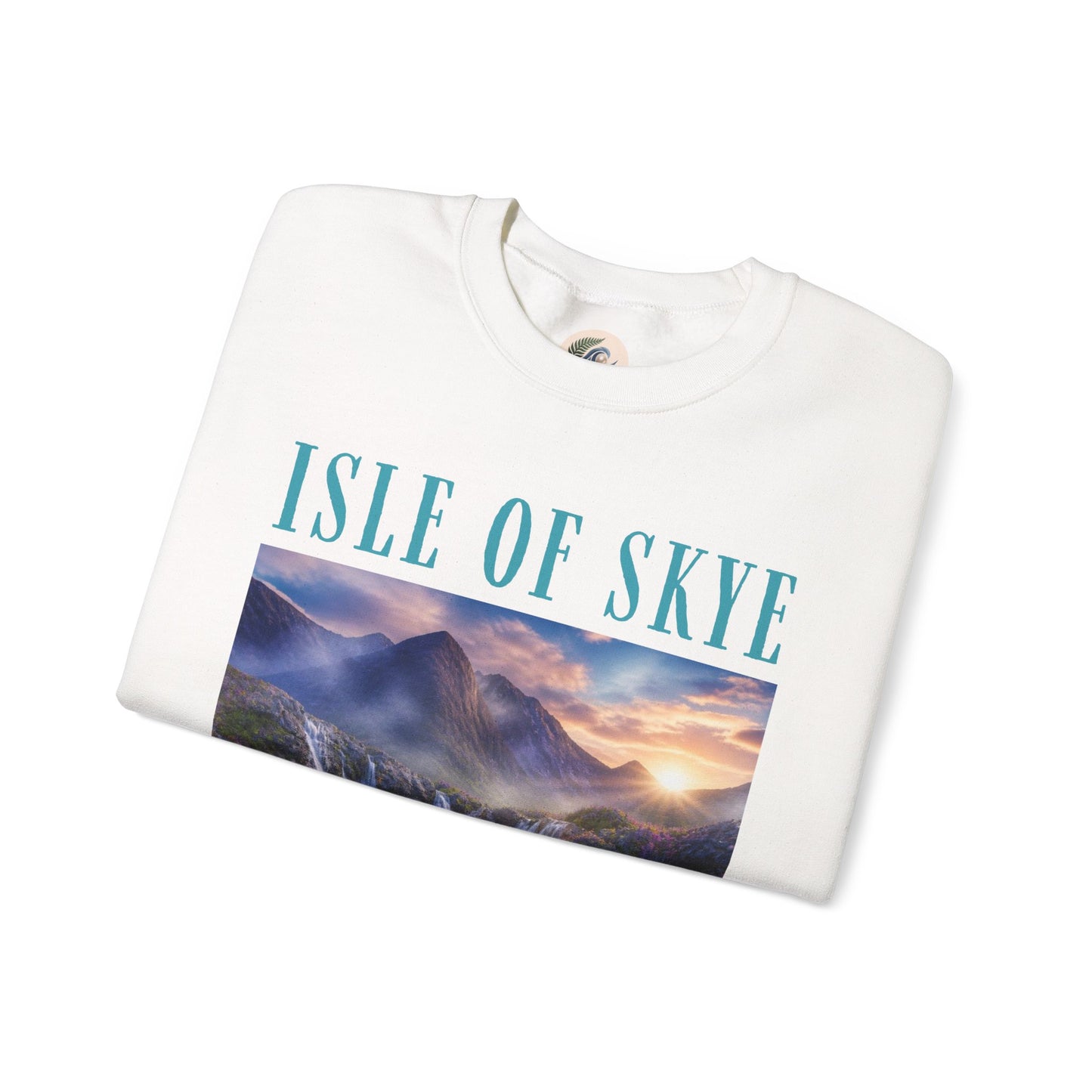 Isle of Skye Scenic Crewneck Sweatshirt — Scottish Landscape Graphic Sweatshirt