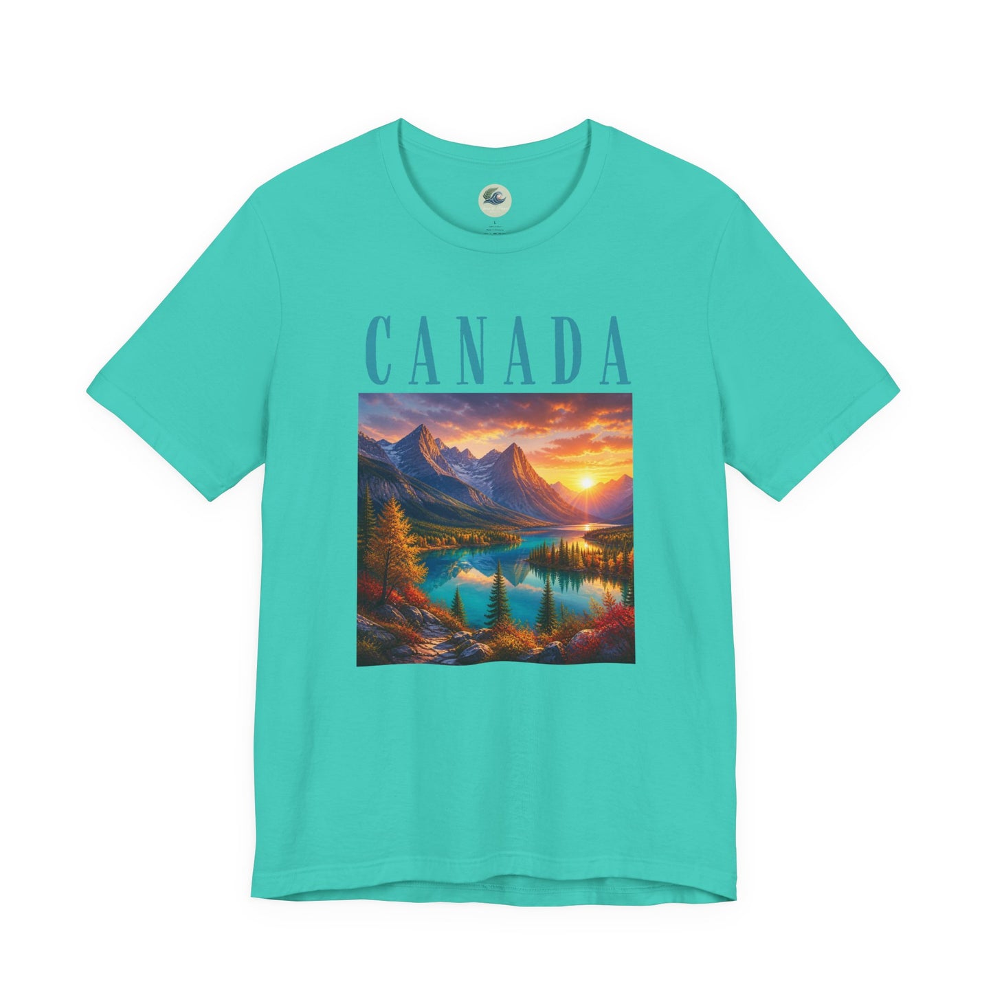 Canada Banff Scenic Mountain Tee — Sunrise Lake Landscape T‑Shirt