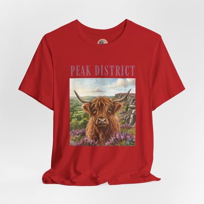 Peak District Highland Cow T‑Shirt