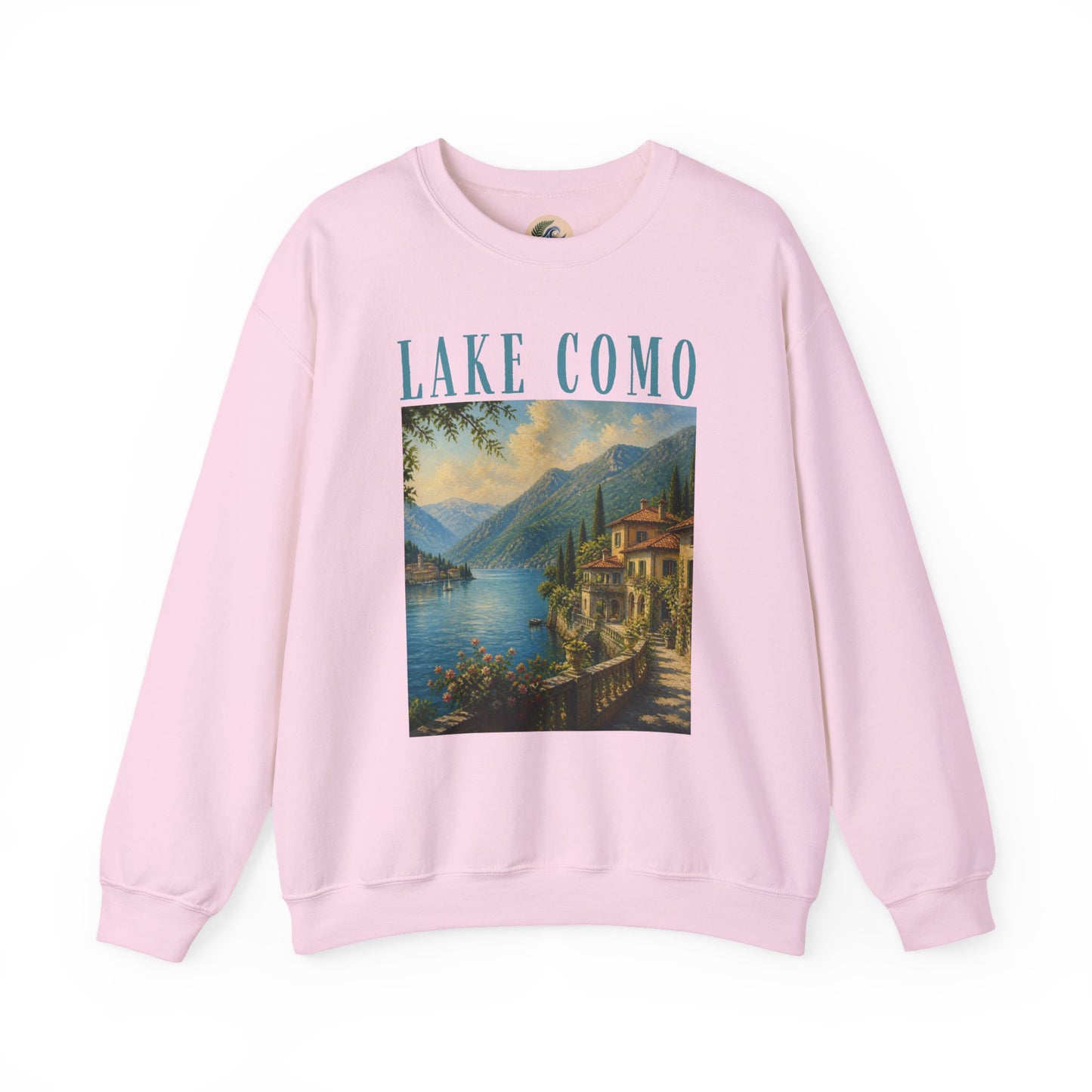 Lake Como Vintage Crewneck Sweatshirt — Scenic Italian Lake Graphic