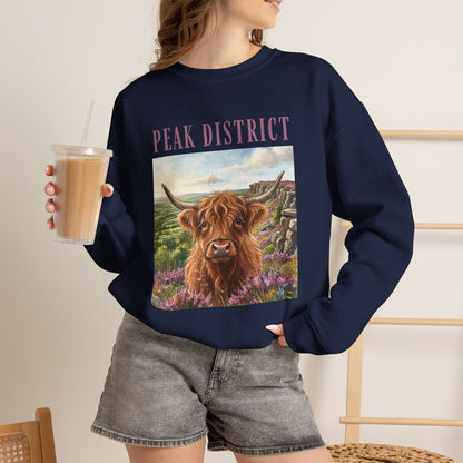 Peak District Highland Cow Sweatshirt