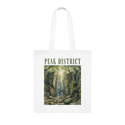 Peak District Cotton Tote Bag — Scenic Luds Church Forest Walk Canvas Shopper