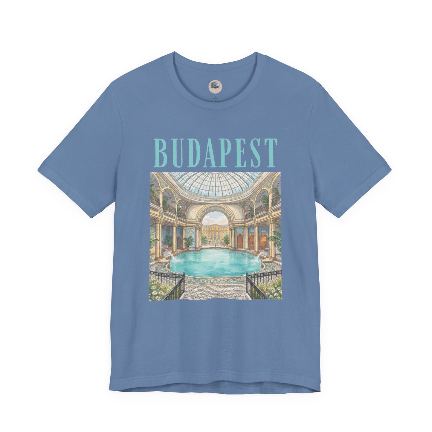 Budapest Thermal Baths Graphic Tee — Vintage Spa Travel T-Shirt