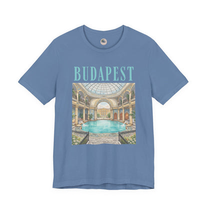 Budapest Thermal Baths Graphic Tee — Vintage Spa Travel T-Shirt