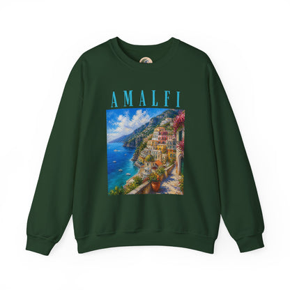Amalfi Coast Scenic Crewneck Sweatshirt