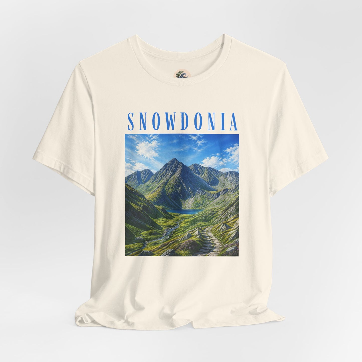 Glyderau Landscape T‑Shirt – Scenic 'SNOWDONIA' Mountain Graphic Tee