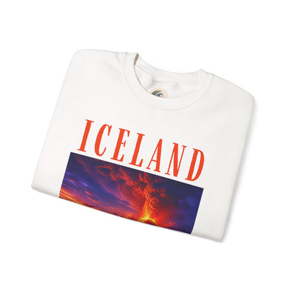 Iceland Scenic Sweatshirt — Volcanic Sunset Landscape Crewneck