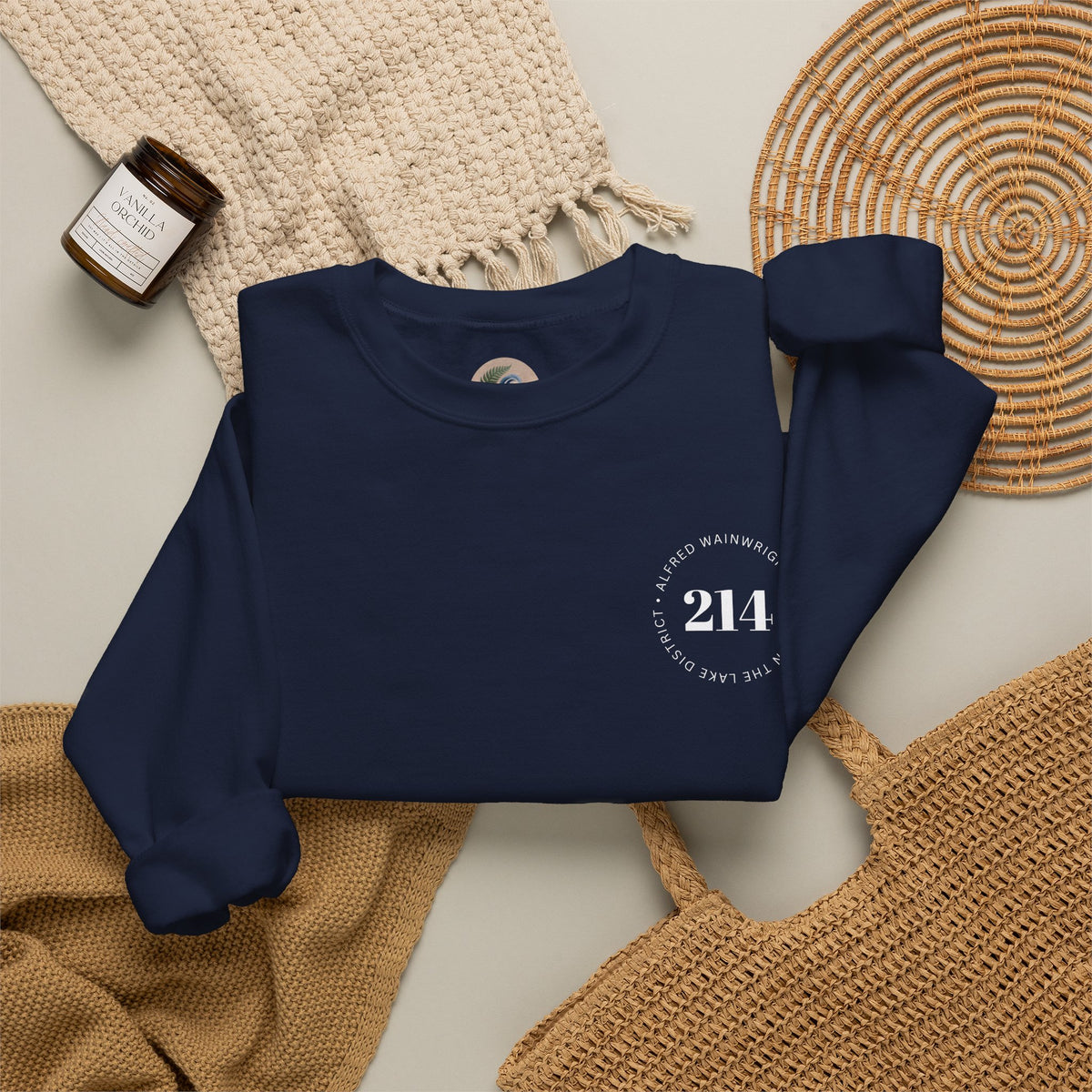 214 Wainwrights Minimalist Crewneck Sweatshirt — Small Chest Logo