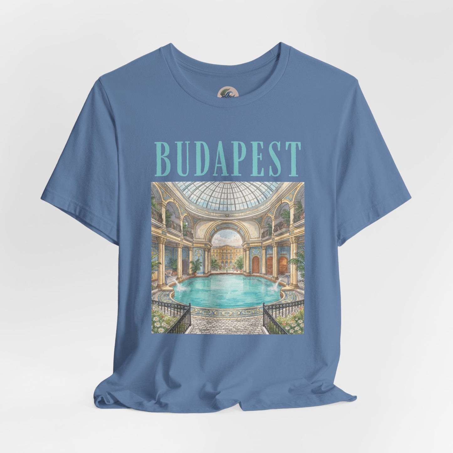 Budapest Thermal Baths Graphic Tee — Vintage Spa Travel T-Shirt