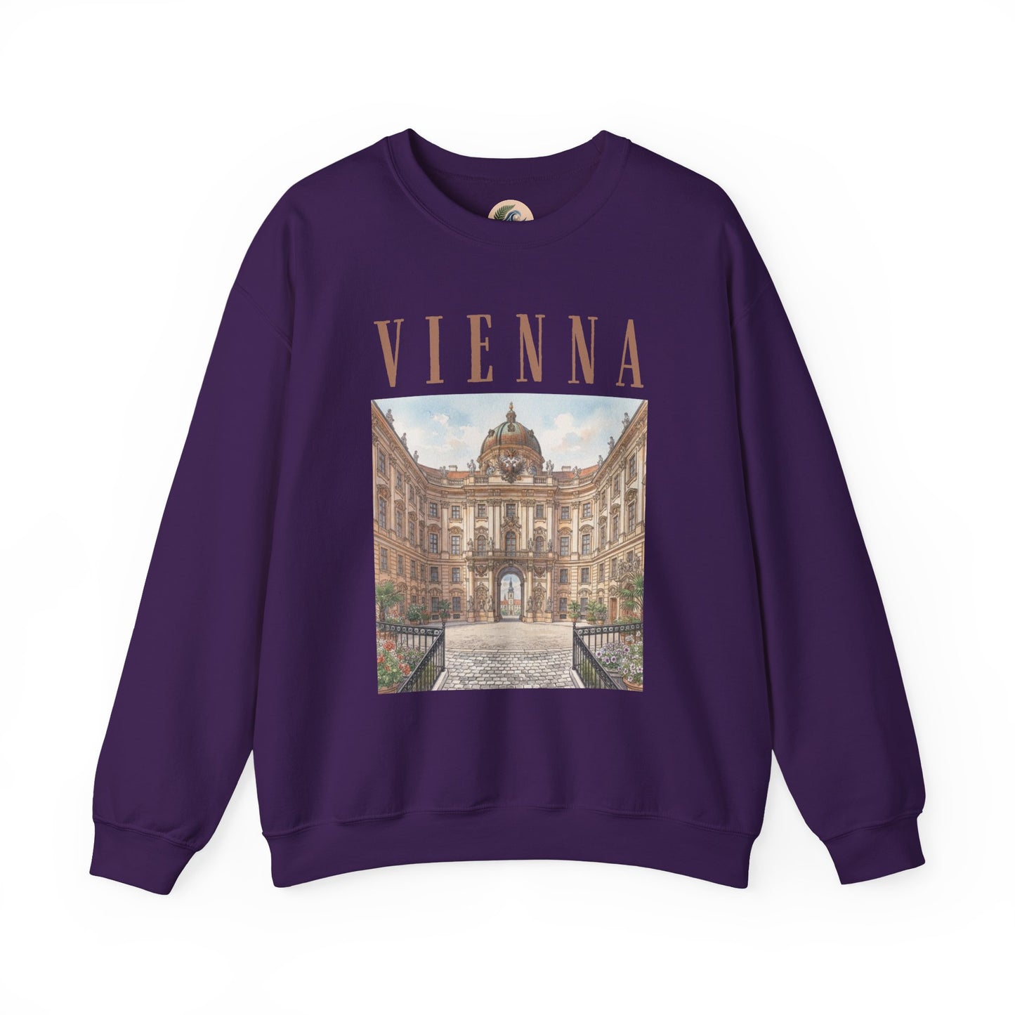 Vienna Palace Crewneck Sweatshirt — Vintage Vienna Travel Sweatshirt
