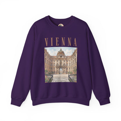 Vienna Palace Crewneck Sweatshirt — Vintage Vienna Travel Sweatshirt