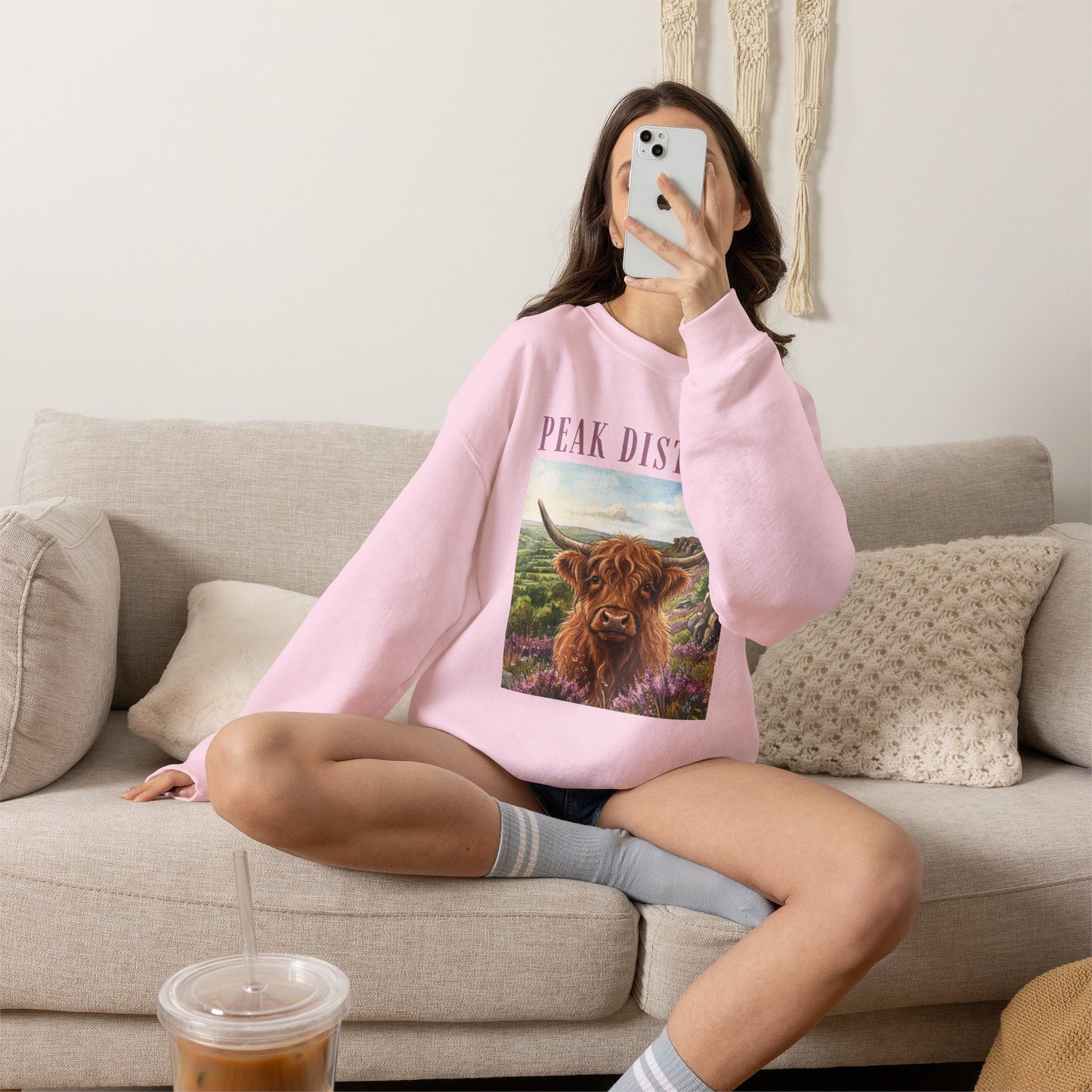 Peak District Highland Cow Sweatshirt