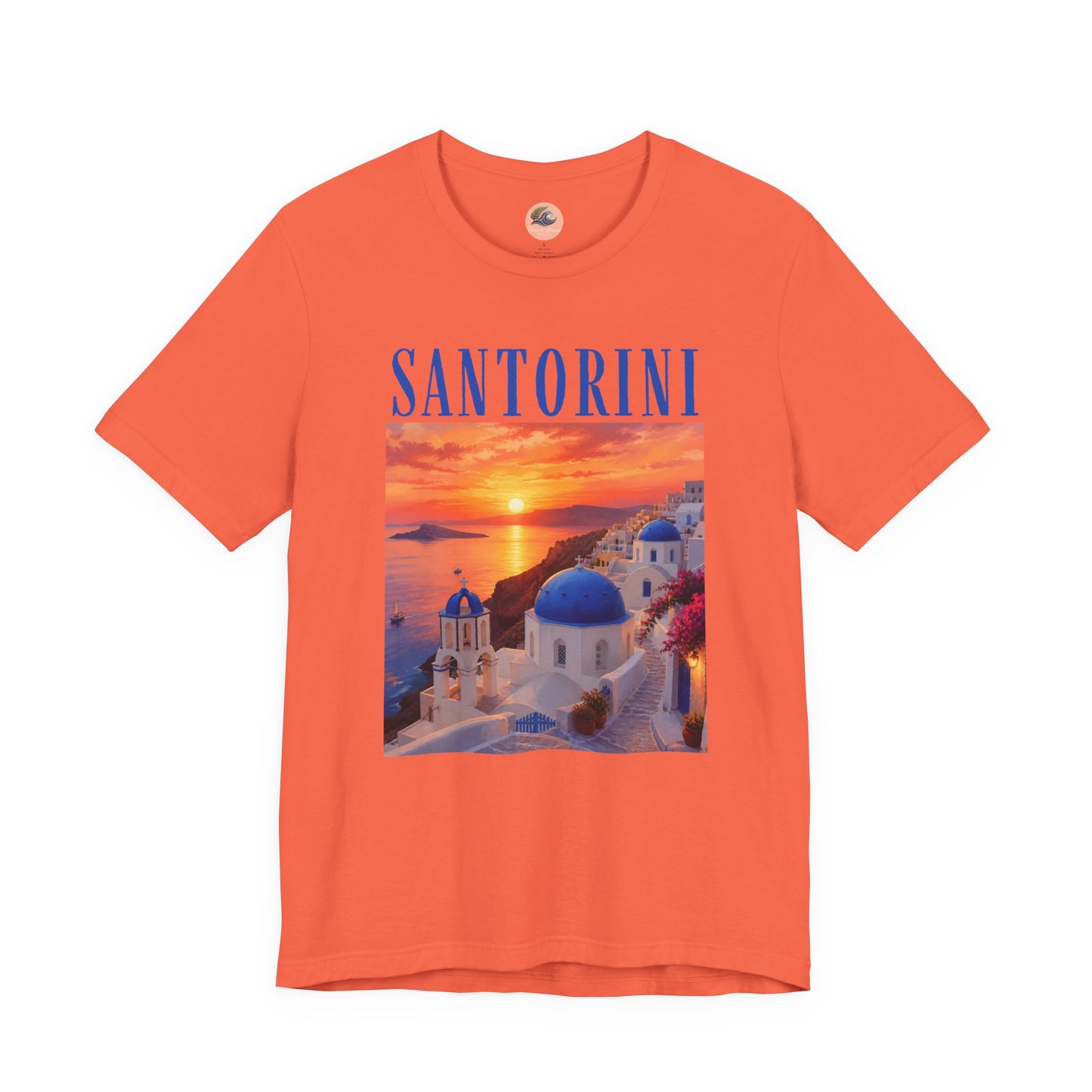 Santorini Sunset Tee — Greek Island Travel T‑Shirt