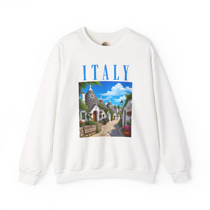 Italy Alberobello Scenic Sweatshirt — Trulli Village Travel Crewneck