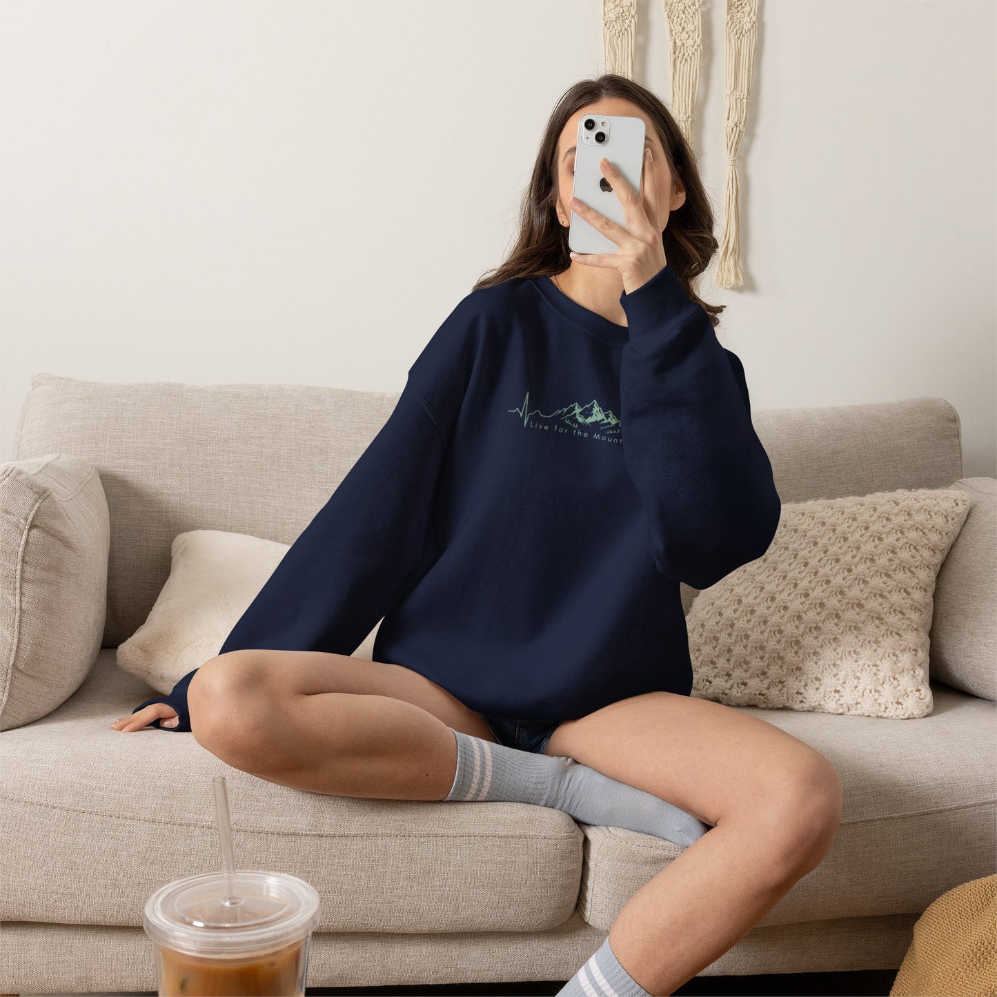 Mountain Heartbeat Crewneck Sweatshirt