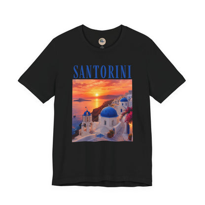 Santorini Sunset Tee — Greek Island Travel T‑Shirt