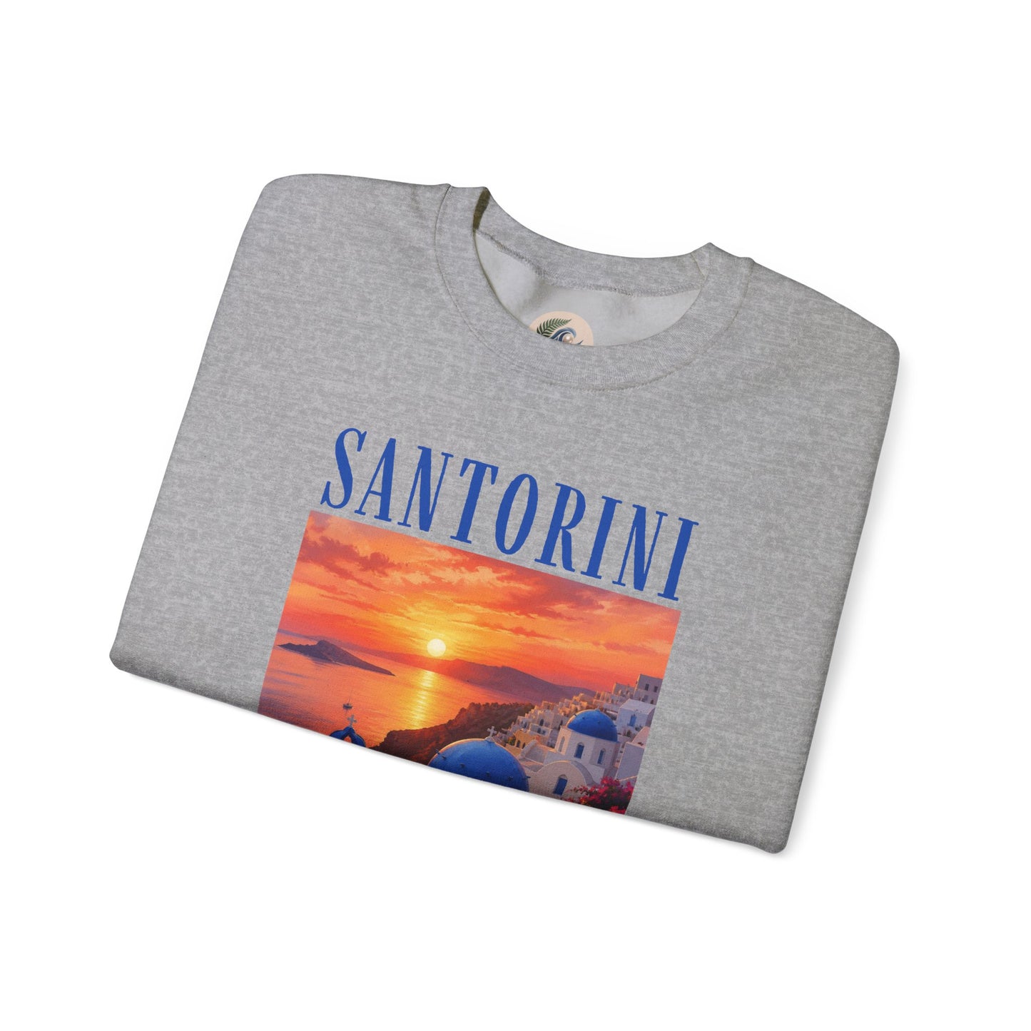 Santorini Sunset Sweatshirt — Greek Island Travel Crewneck