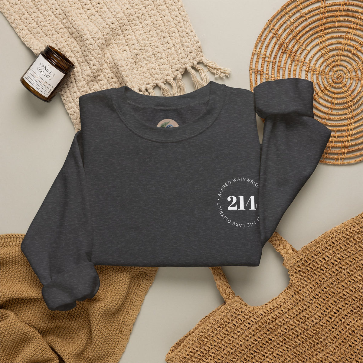 214 Wainwrights Minimalist Crewneck Sweatshirt — Small Chest Logo