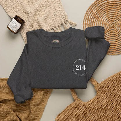 214 Wainwrights Minimalist Crewneck Sweatshirt — Small Chest Logo