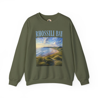 Rhossili Bay Scenic Crewneck Sweatshirt